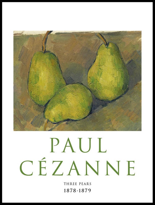 Three Pears By Paul Cézanne Poster - Posterton