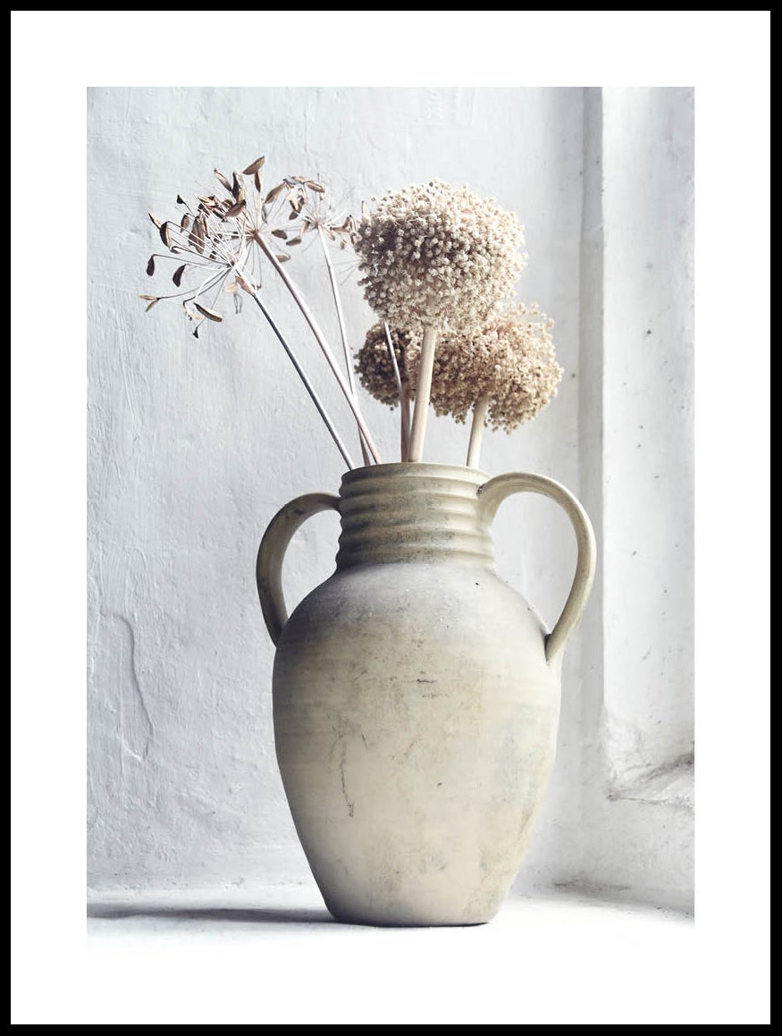Posterton Poster In Blumen - Vase Getrocknete